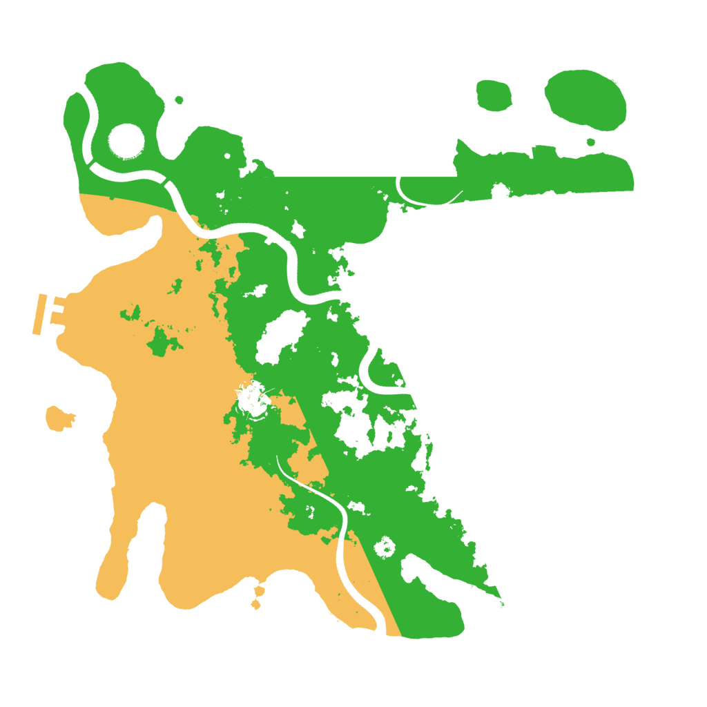 Biome Rust Map: Procedural Map, Size: 3500, Seed: 98587219