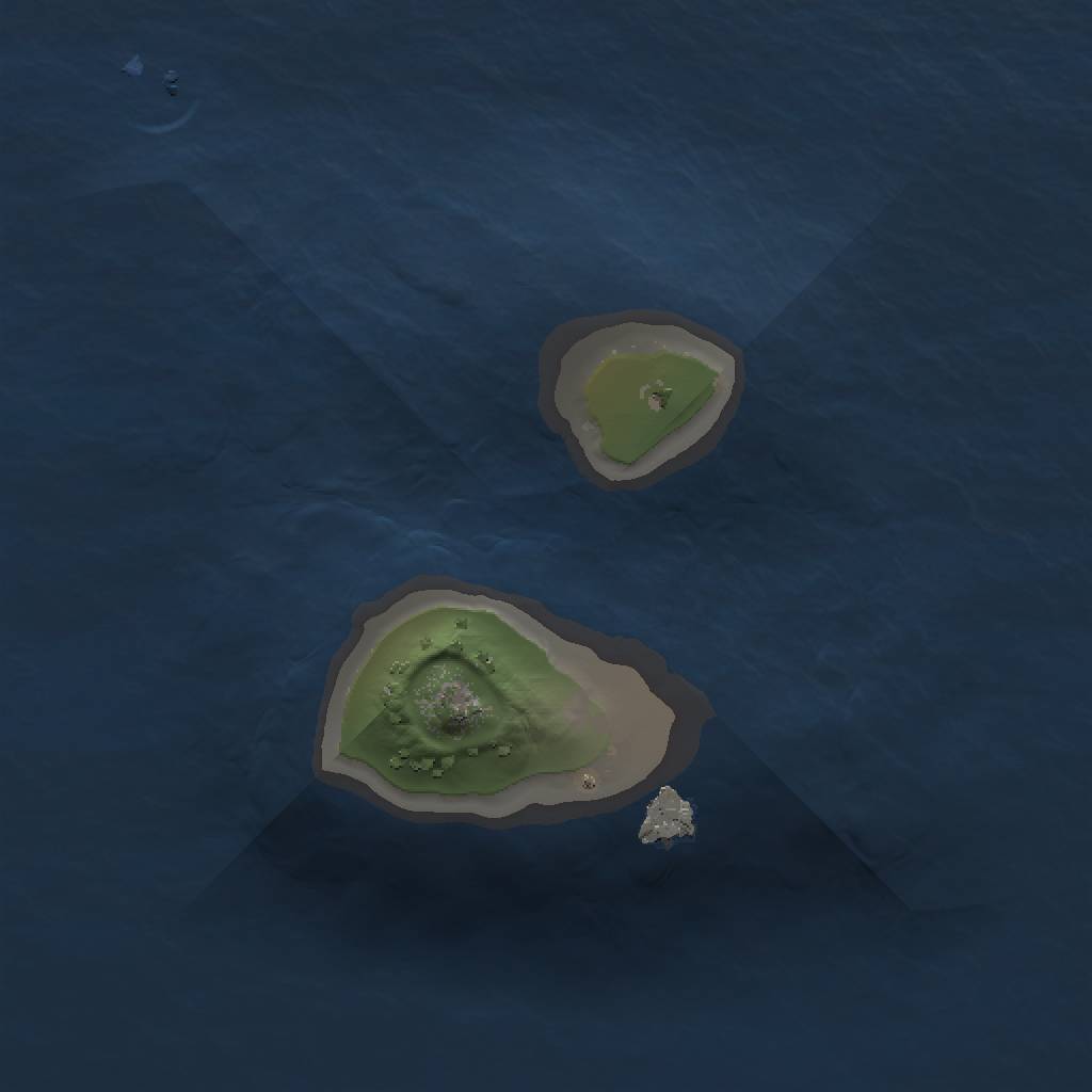 Rust Map: Procedural Map, Size: 1000, Seed: 265911795, 3 Monuments