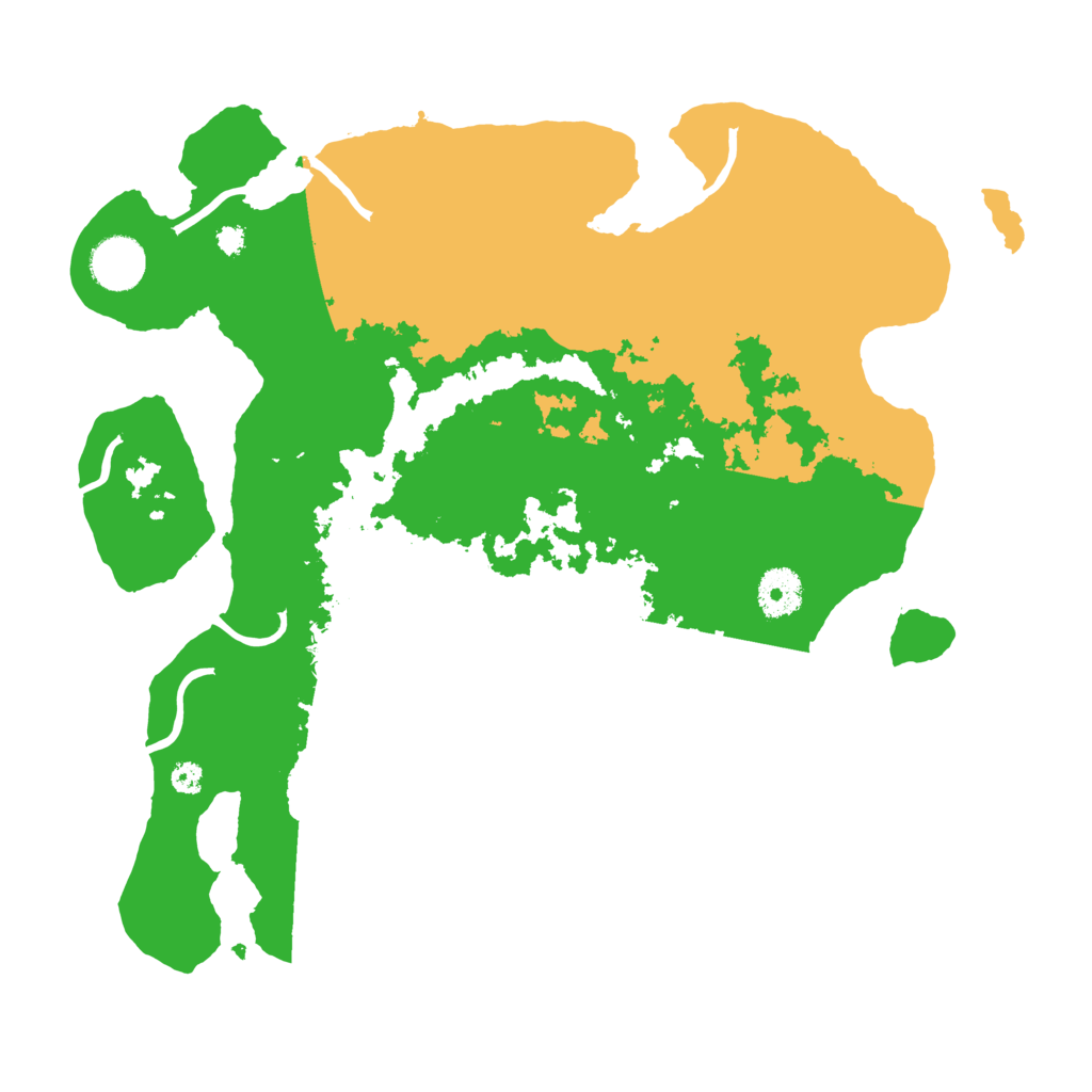 Biome Rust Map: Procedural Map, Size: 3500, Seed: 340976192