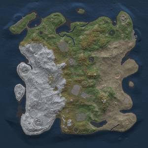 Thumbnail Rust Map: Procedural Map, Size: 3700, Seed: 326119498, 17 Monuments