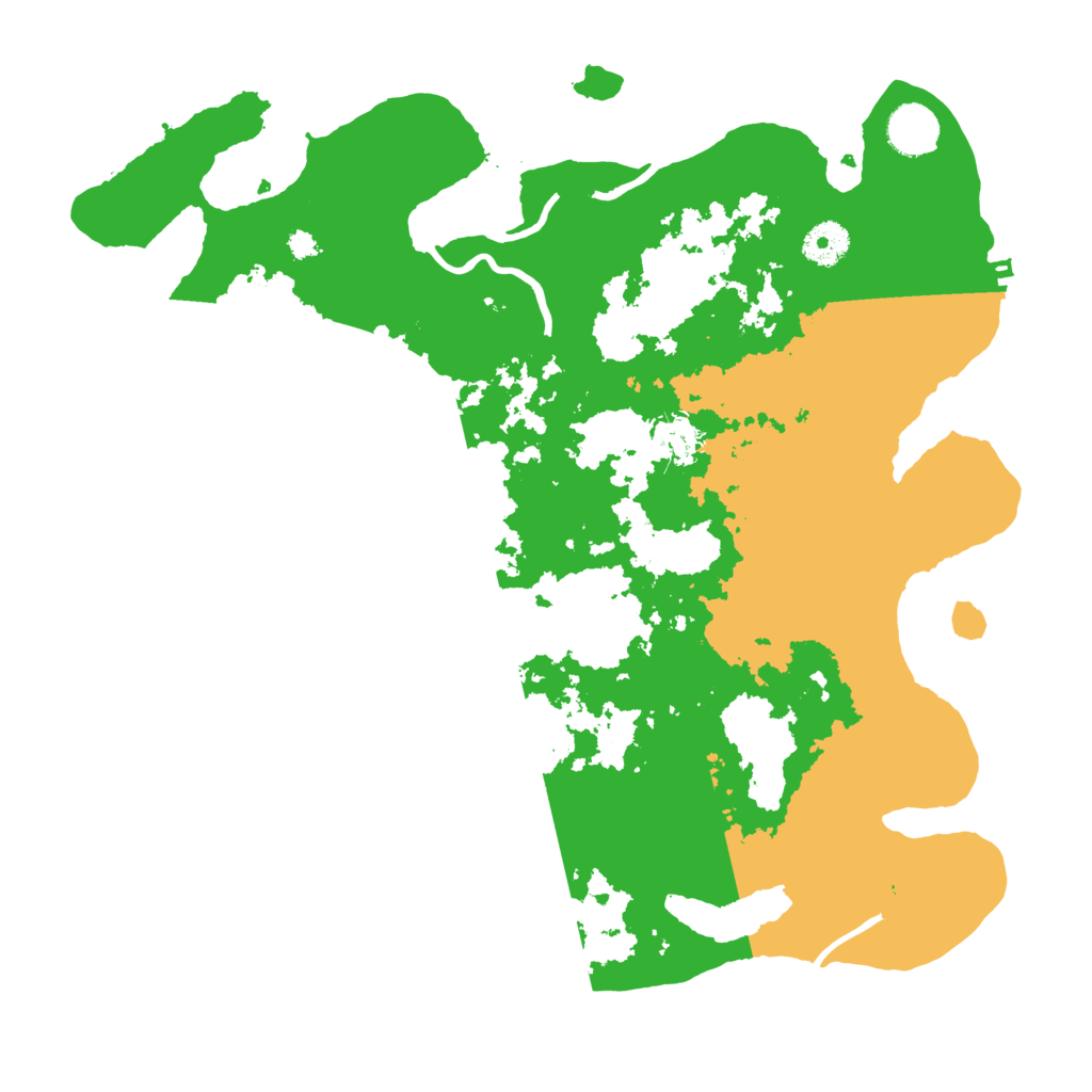 Biome Rust Map: Procedural Map, Size: 3700, Seed: 326119498