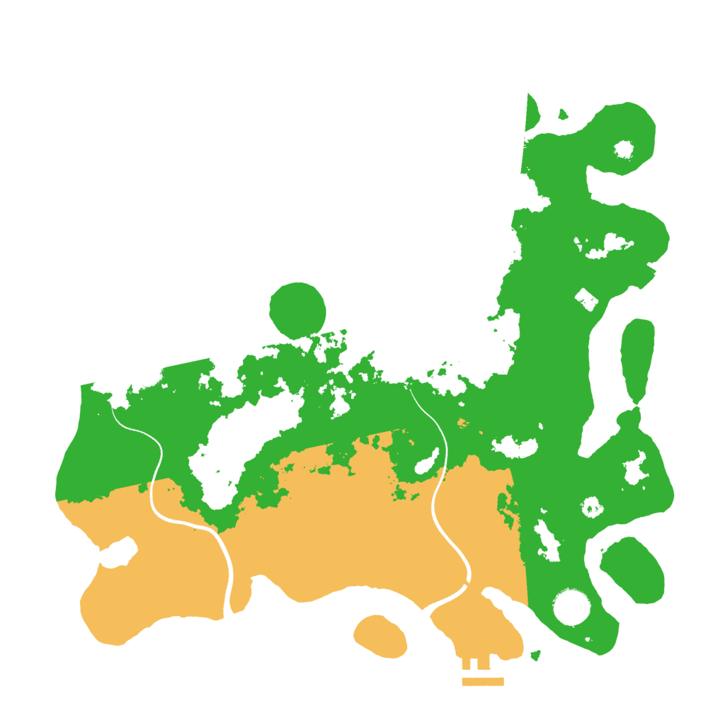 Biome Rust Map: Procedural Map, Size: 3500, Seed: 226359207