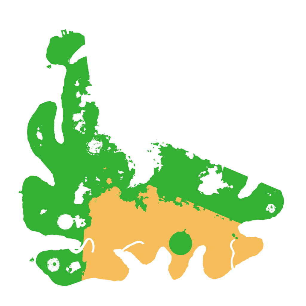 Biome Rust Map: Procedural Map, Size: 3500, Seed: 23755554