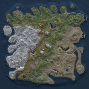 Thumbnail Rust Map: Procedural Map, Size: 4250, Seed: 998029, 15 Monuments
