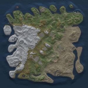 Thumbnail Rust Map: Procedural Map, Size: 4250, Seed: 998029, 16 Monuments