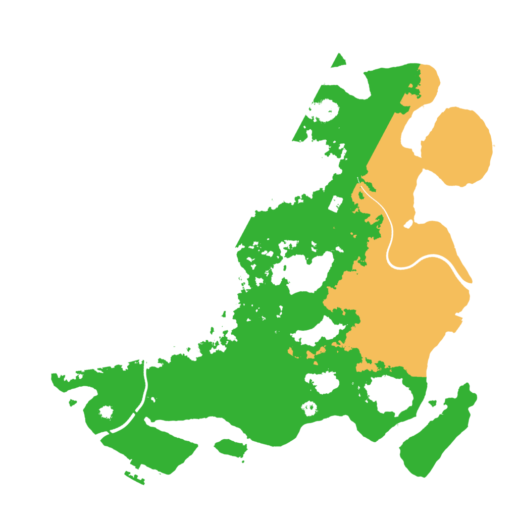 Biome Rust Map: Procedural Map, Size: 3500, Seed: 1343780962