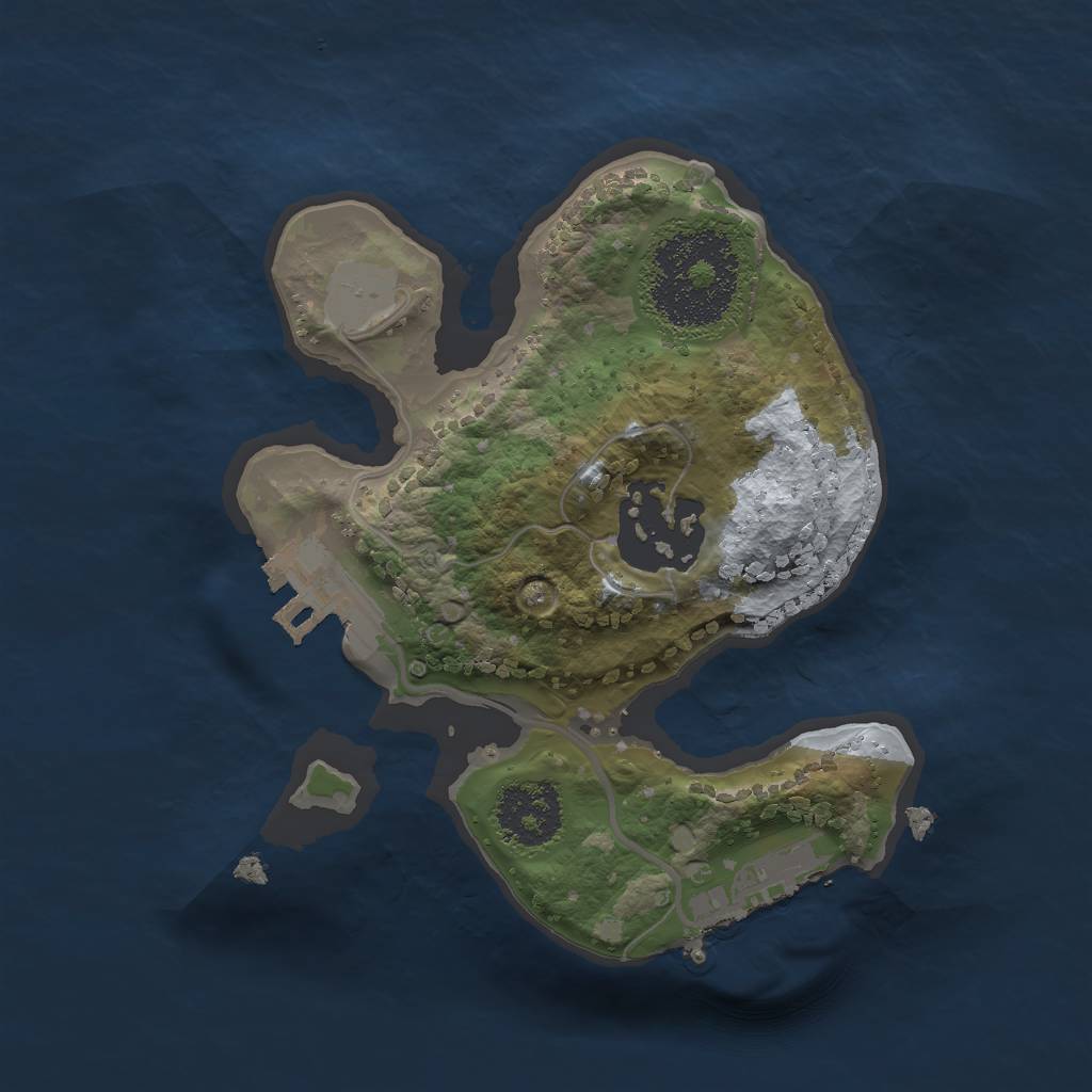 Rust Map: Procedural Map, Size: 1750, Seed: 503837496, 6 Monuments