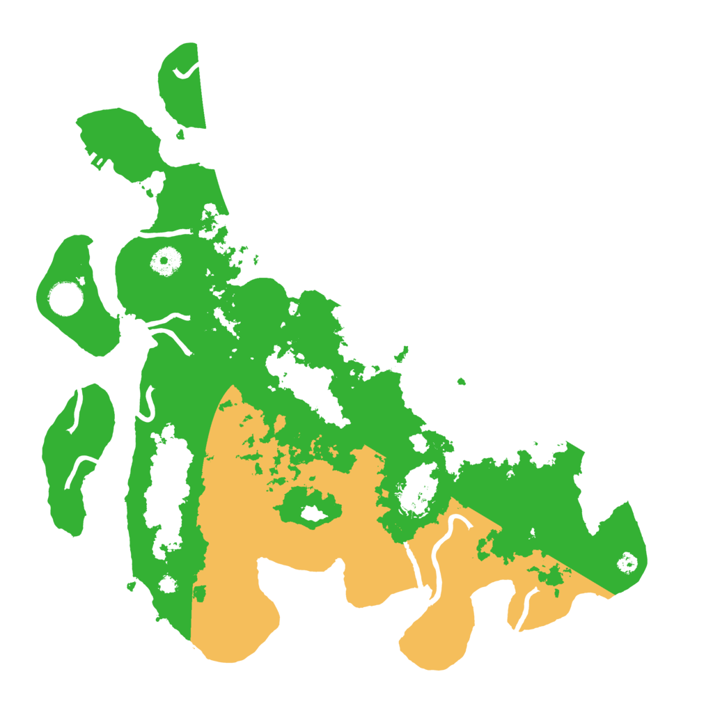 Biome Rust Map: Procedural Map, Size: 3700, Seed: 2029241907