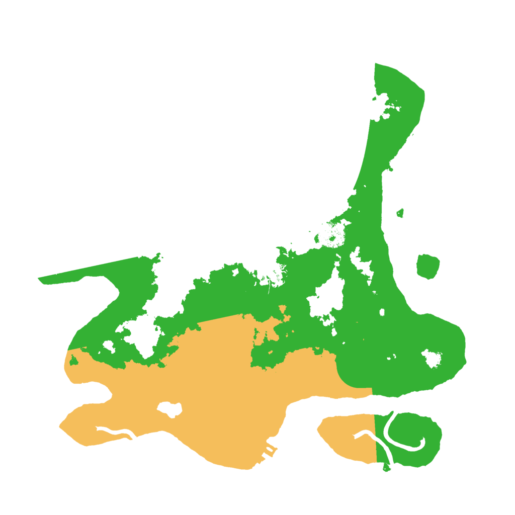 Biome Rust Map: Procedural Map, Size: 3000, Seed: 1966690089
