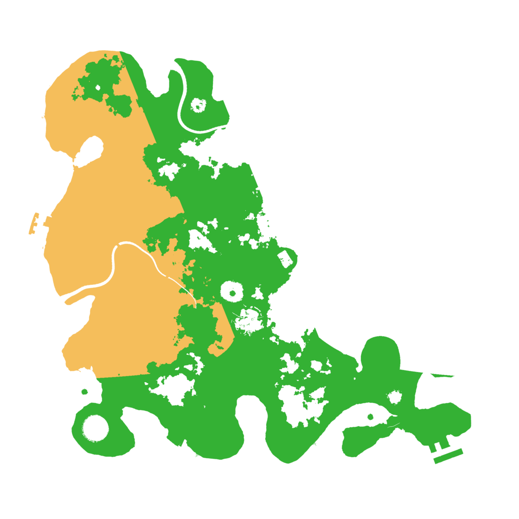 Biome Rust Map: Procedural Map, Size: 3500, Seed: 138999436