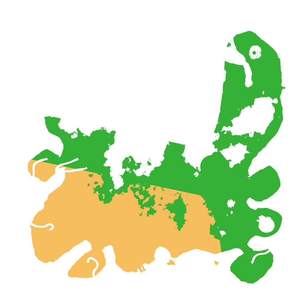 Biome Rust Map: Procedural Map, Size: 3500, Seed: 390374891