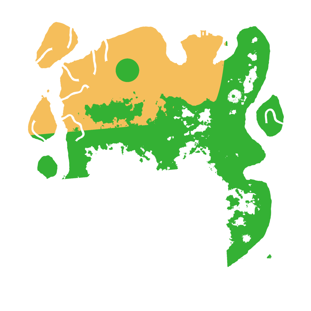 Biome Rust Map: Procedural Map, Size: 3500, Seed: 83429345