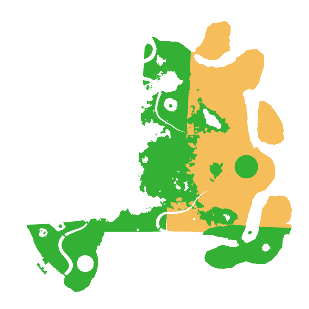 Biome Rust Map: Procedural Map, Size: 3500, Seed: 27123