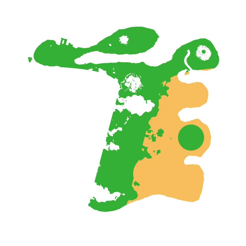 Biome Rust Map: Procedural Map, Size: 2500, Seed: 1327926477