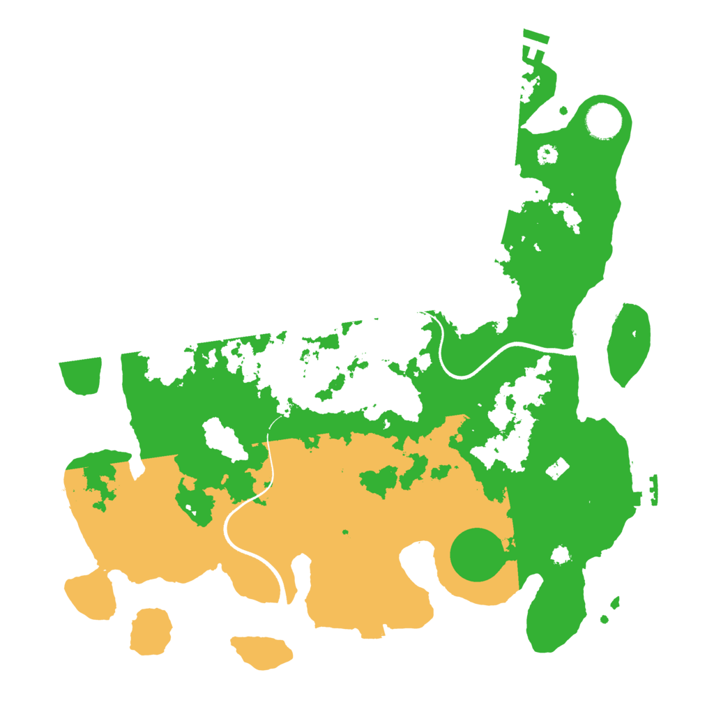 Biome Rust Map: Procedural Map, Size: 3500, Seed: 9085668