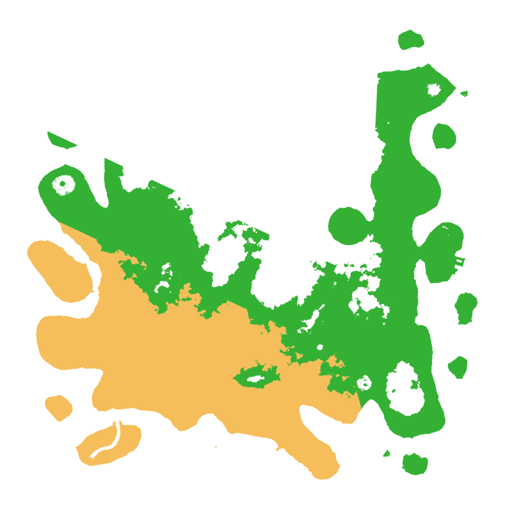 Biome Rust Map: Procedural Map, Size: 3700, Seed: 536059428