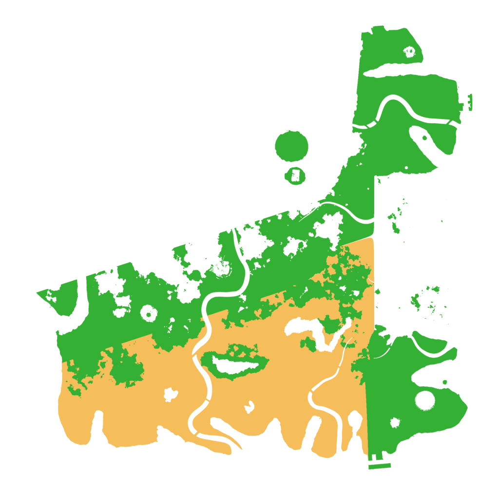 Biome Rust Map: Procedural Map, Size: 4500, Seed: 16118586