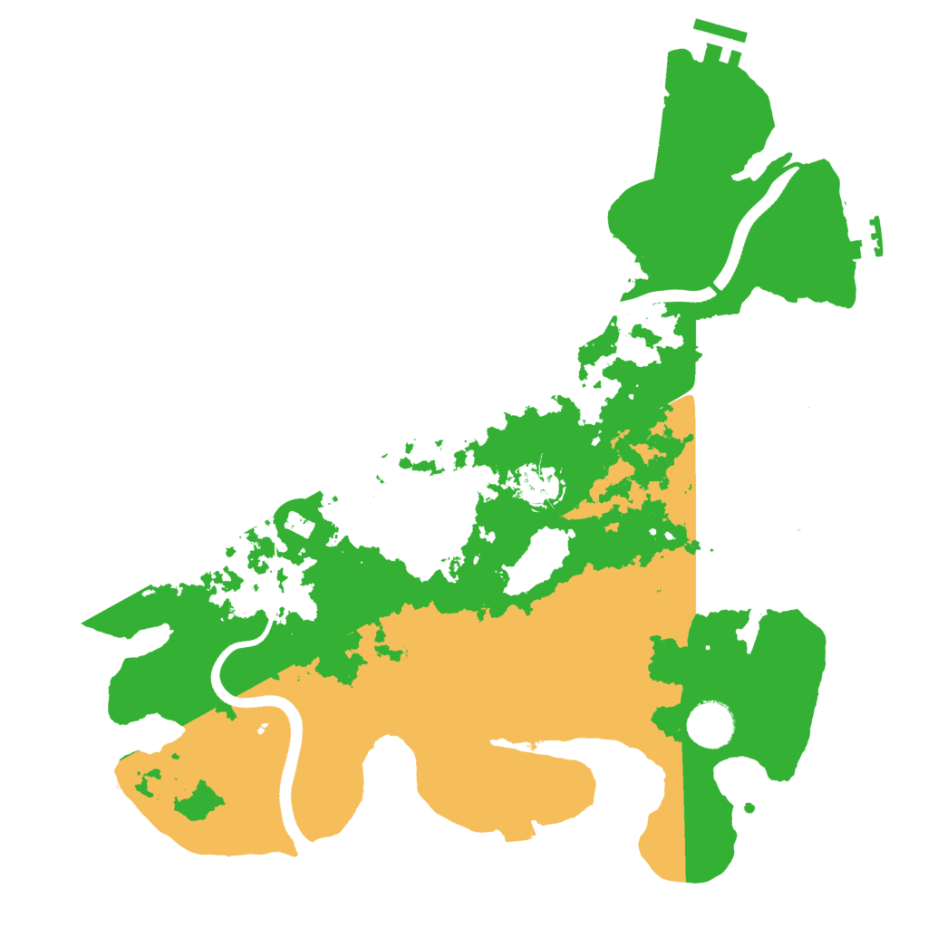 Biome Rust Map: Procedural Map, Size: 3500, Seed: 198201874
