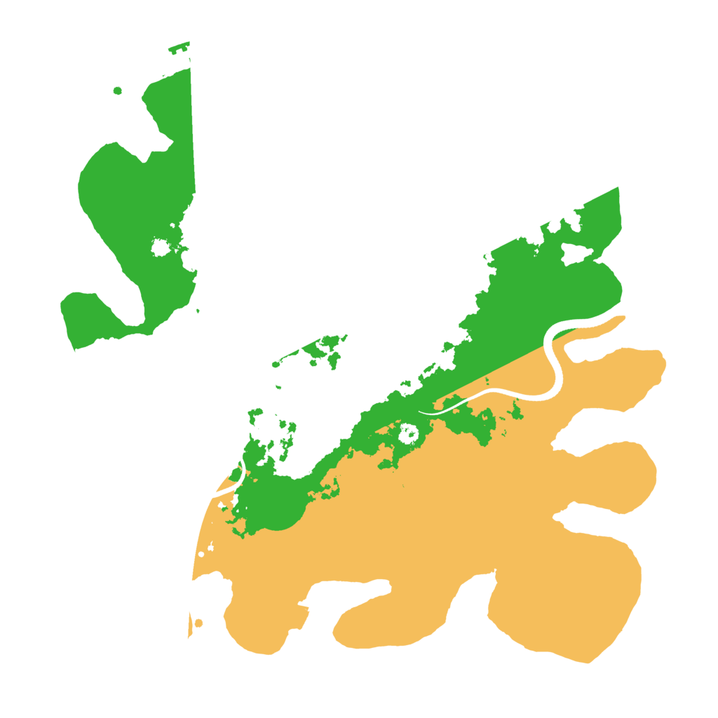 Biome Rust Map: Procedural Map, Size: 3500, Seed: 53257