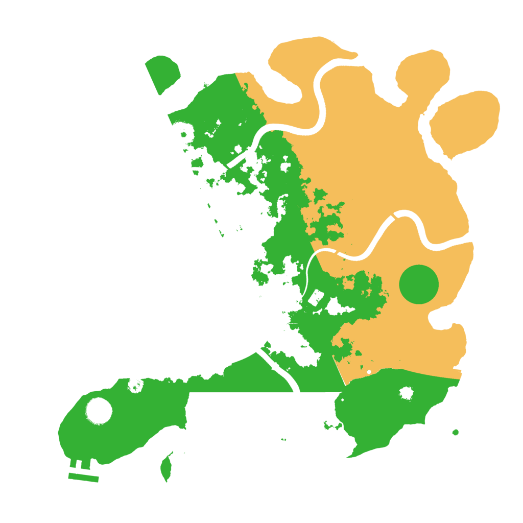 Biome Rust Map: Procedural Map, Size: 3500, Seed: 37173748