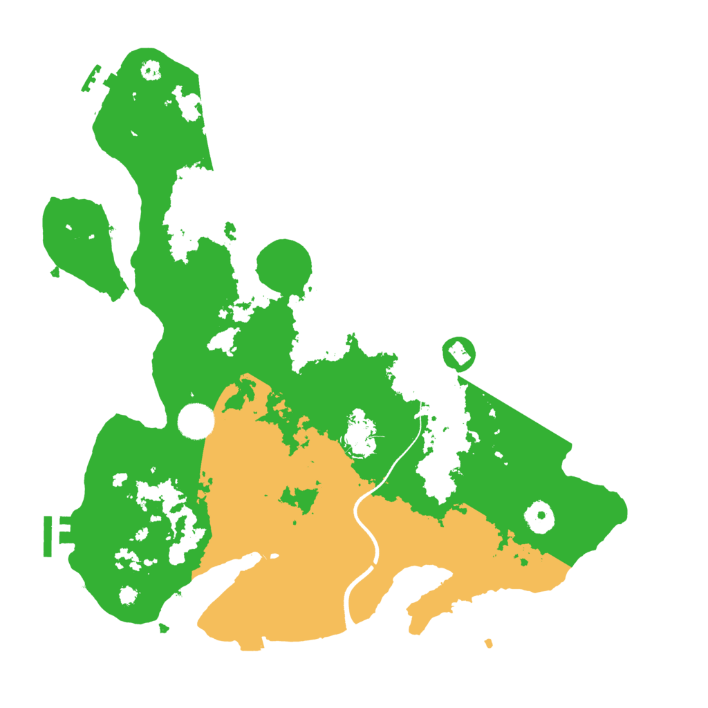 Biome Rust Map: Procedural Map, Size: 3500, Seed: 195608344