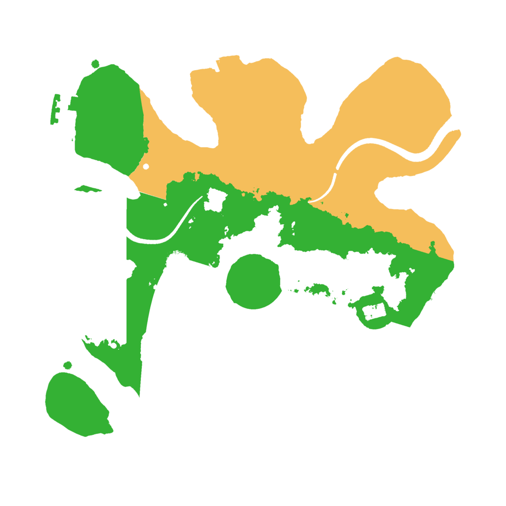 Biome Rust Map: Procedural Map, Size: 2500, Seed: 166798164