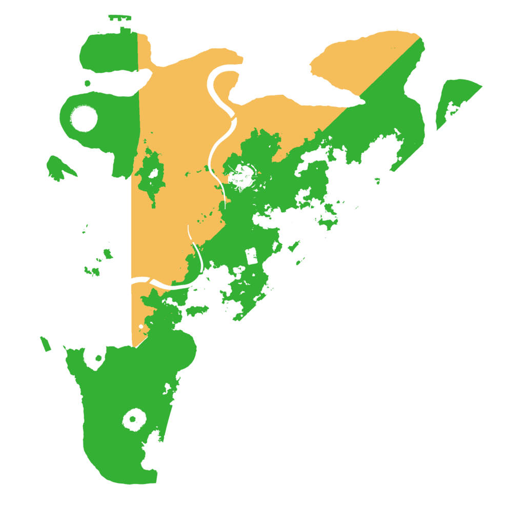 Biome Rust Map: Procedural Map, Size: 3500, Seed: 20230317