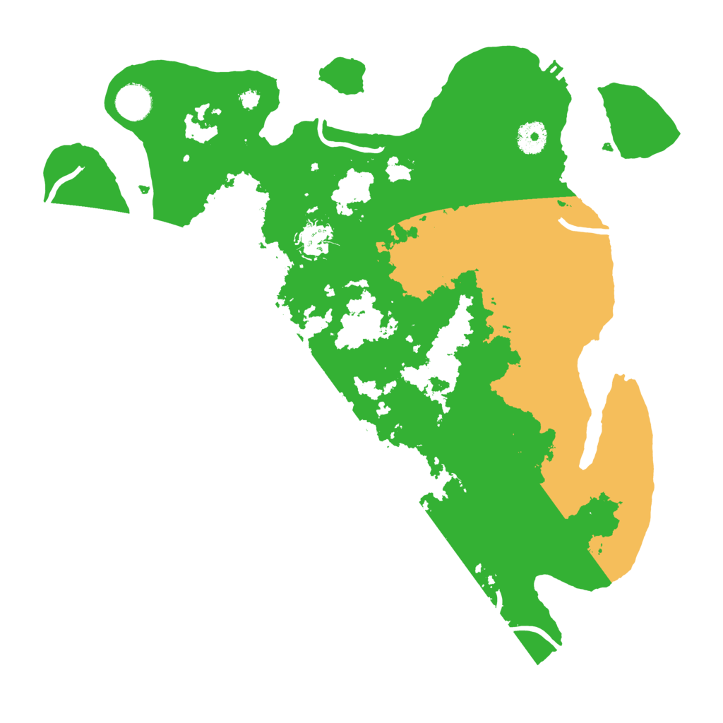 Biome Rust Map: Procedural Map, Size: 3500, Seed: 529601017