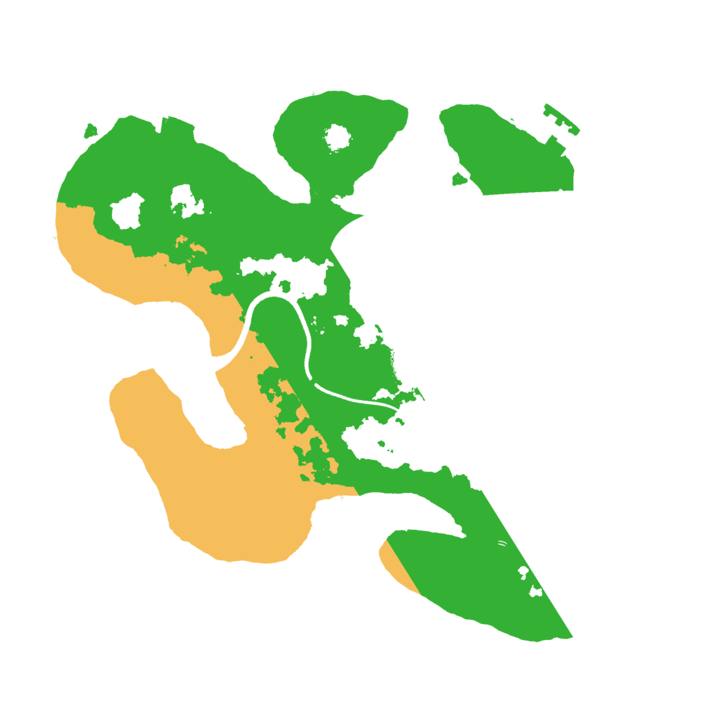 Biome Rust Map: Procedural Map, Size: 2500, Seed: 342837012