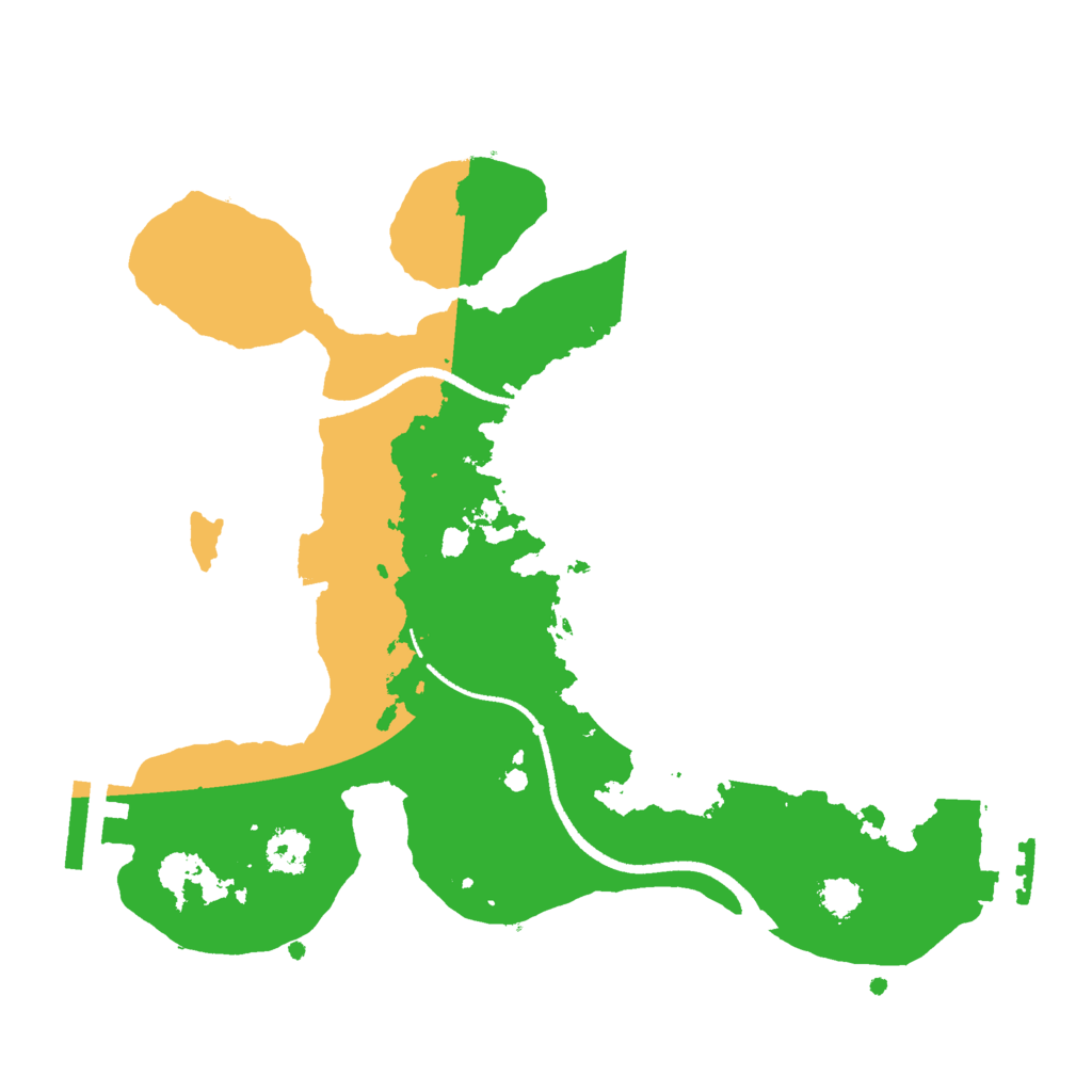 Biome Rust Map: Procedural Map, Size: 2500, Seed: 87167