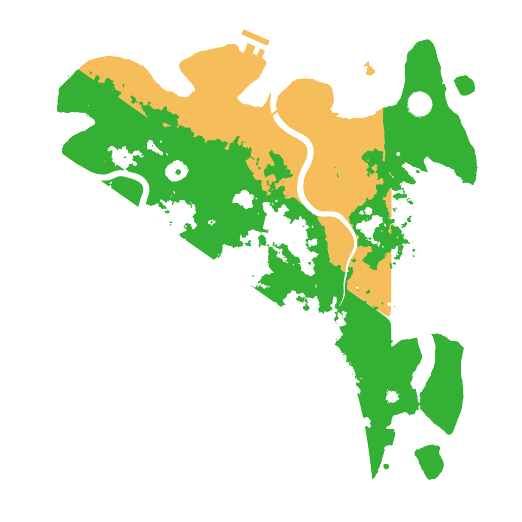 Biome Rust Map: Procedural Map, Size: 3700, Seed: 1979650931