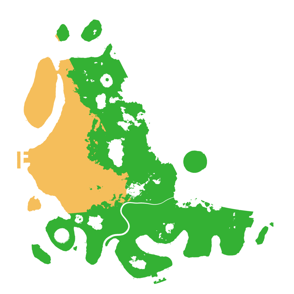Biome Rust Map: Procedural Map, Size: 3500, Seed: 102162665