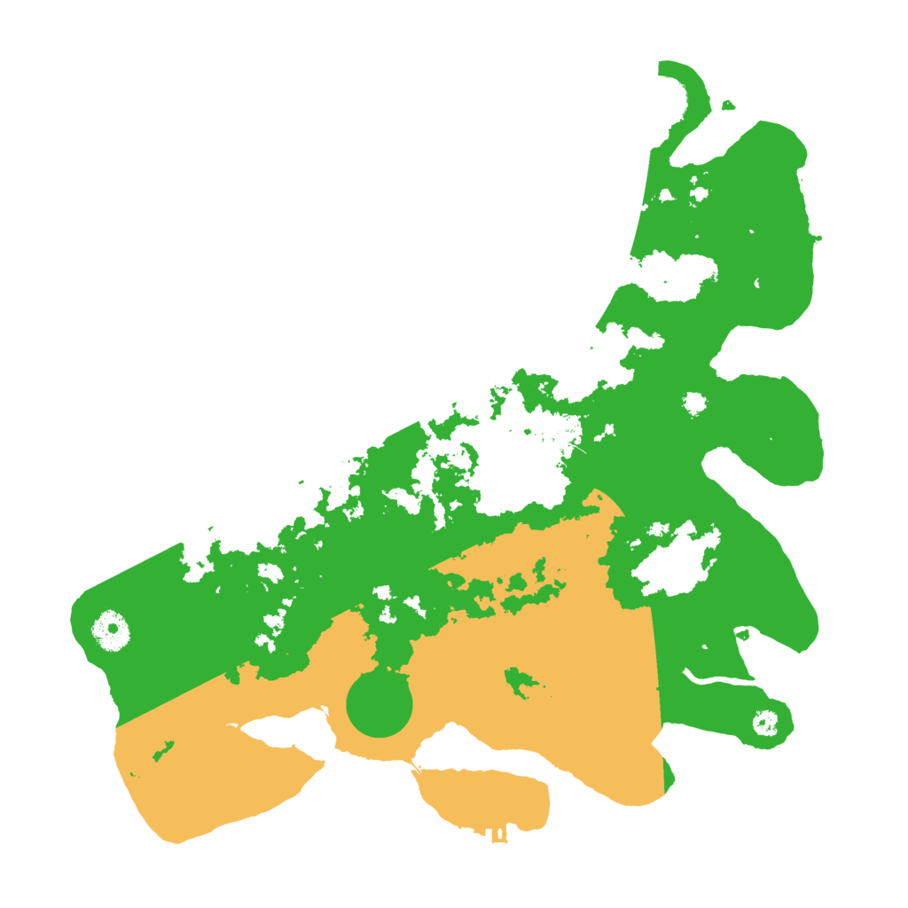 Biome Rust Map: Procedural Map, Size: 3600, Seed: 2033019740