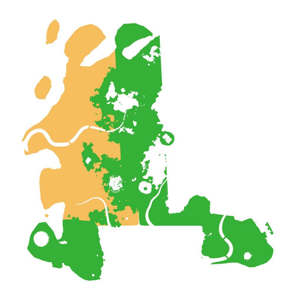 Biome Rust Map: Procedural Map, Size: 3500, Seed: 27255