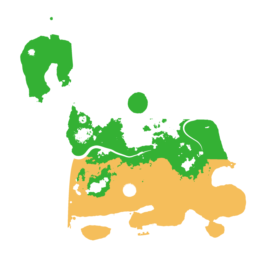 Biome Rust Map: Procedural Map, Size: 3500, Seed: 1352920183