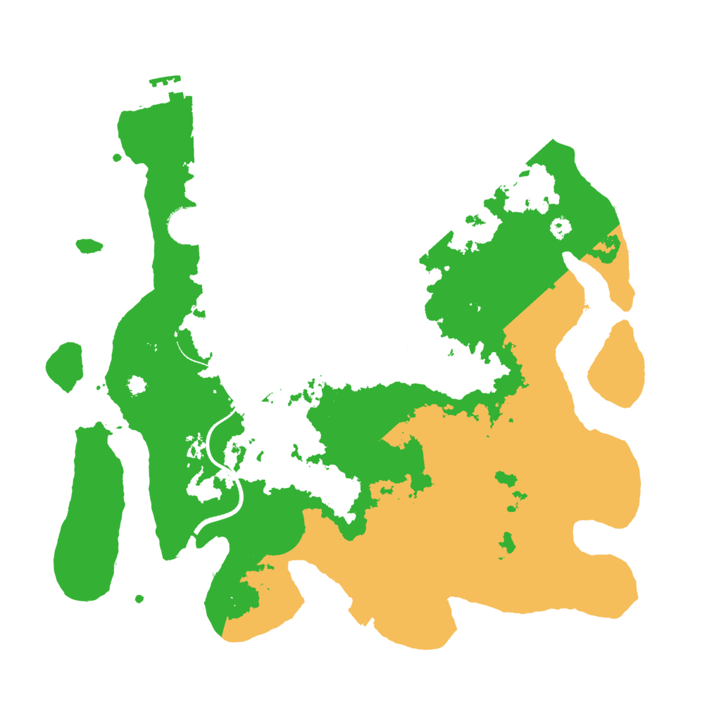 Biome Rust Map: Procedural Map, Size: 3500, Seed: 55772859