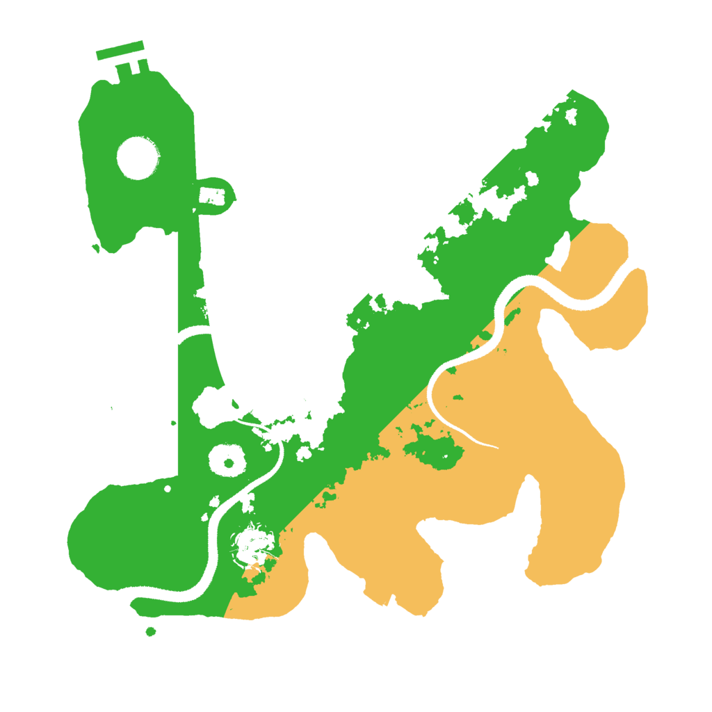 Biome Rust Map: Procedural Map, Size: 3000, Seed: 2121628803