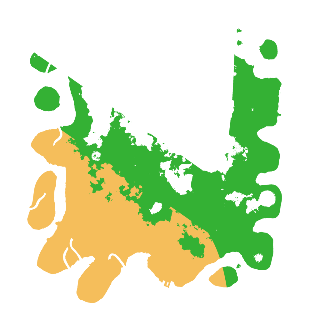 Biome Rust Map: Procedural Map, Size: 3500, Seed: 121722251