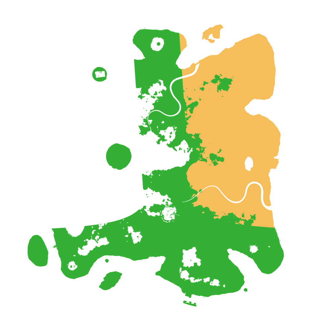 Biome Rust Map: Procedural Map, Size: 3500, Seed: 17534876
