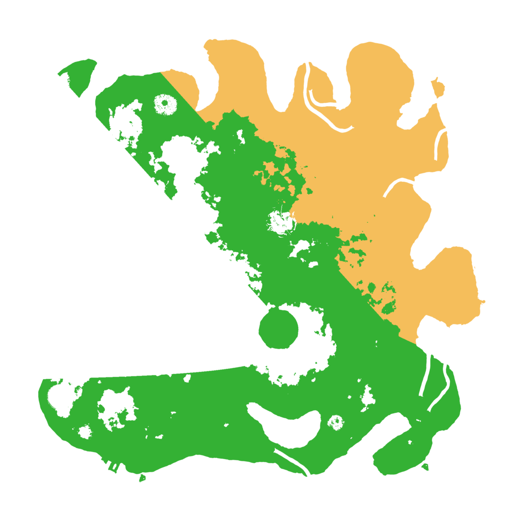 Biome Rust Map: Procedural Map, Size: 3500, Seed: 25161645