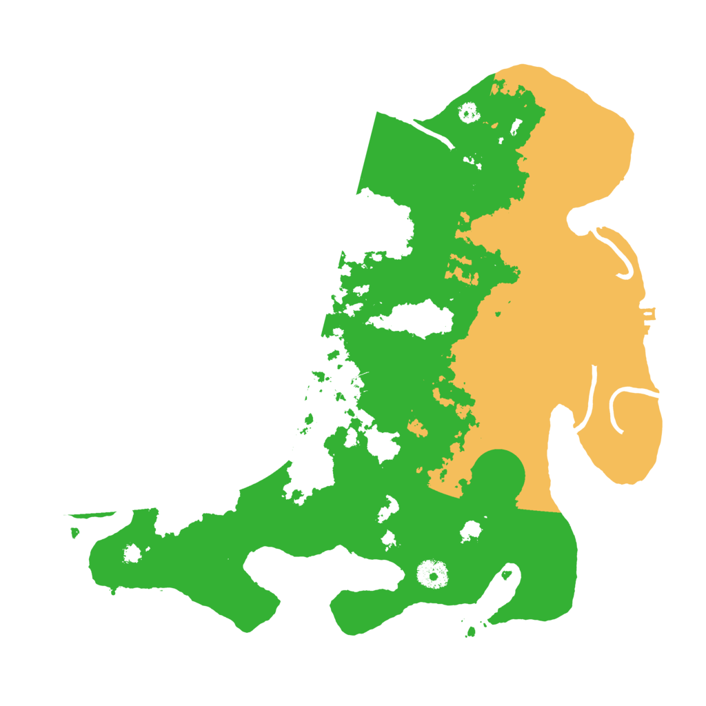 Biome Rust Map: Procedural Map, Size: 3500, Seed: 835551033