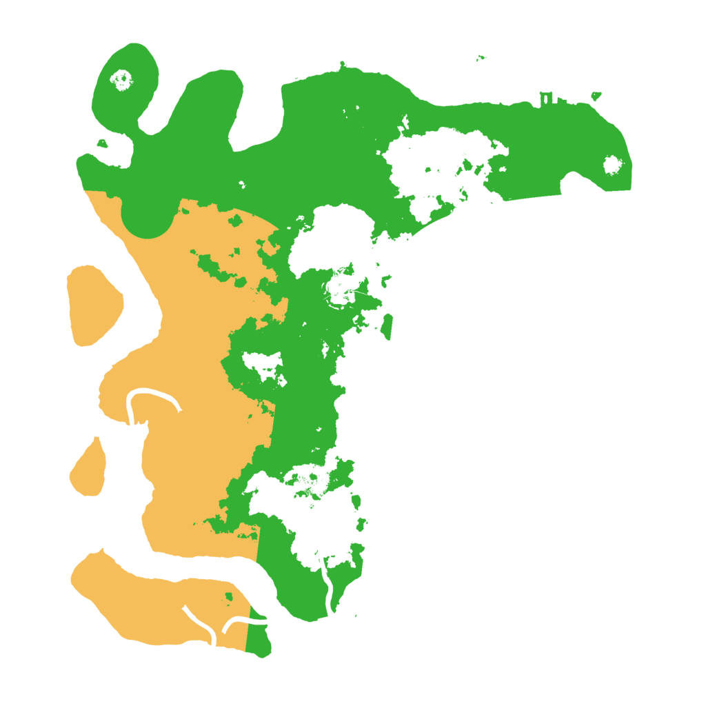 Biome Rust Map: Procedural Map, Size: 3500, Seed: 141682498