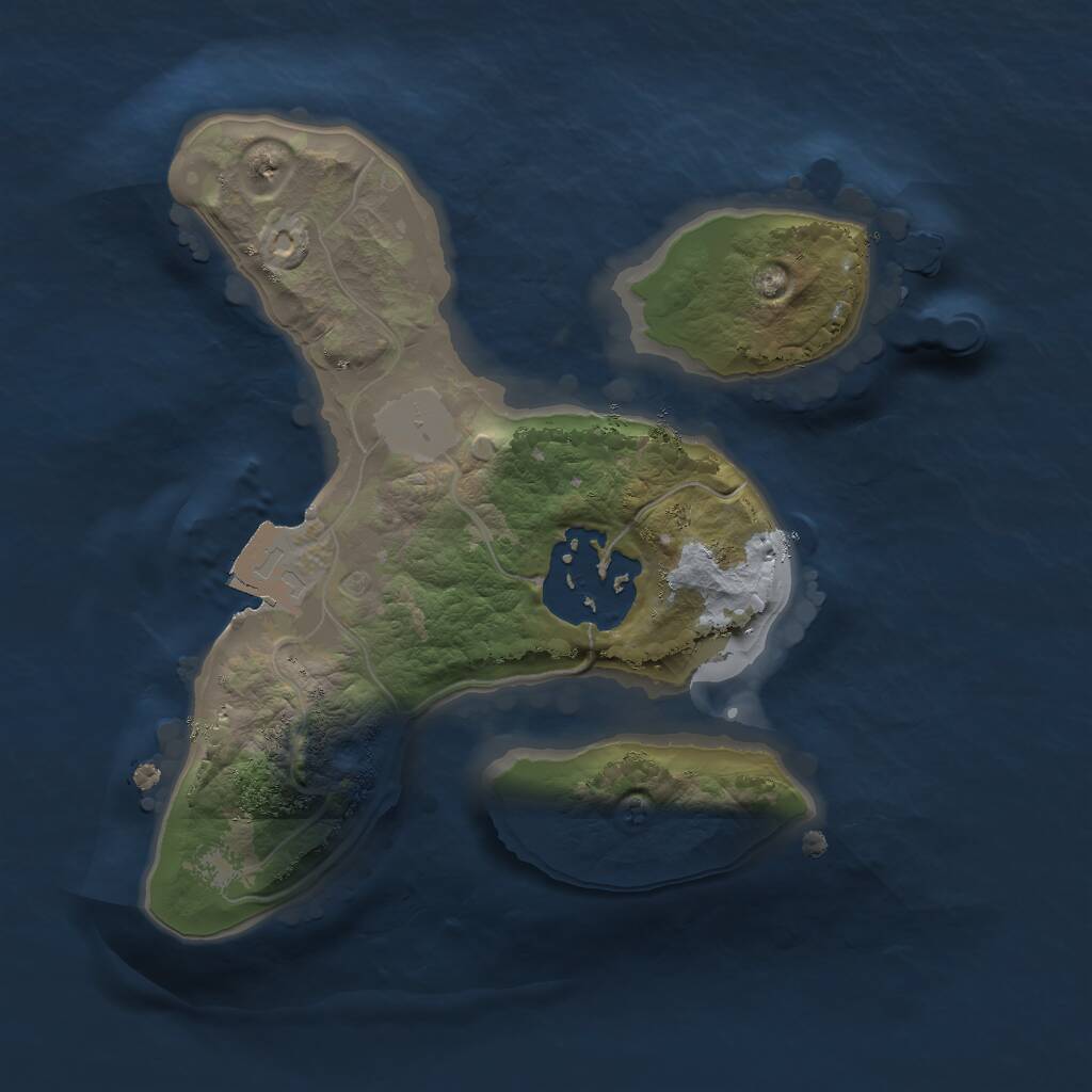 Rust Map: Procedural Map, Size: 1691, Seed: 696969, 2 Monuments