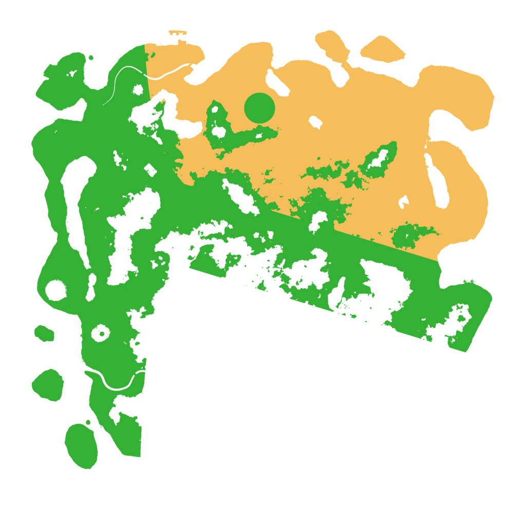 Biome Rust Map: Procedural Map, Size: 4500, Seed: 548564351