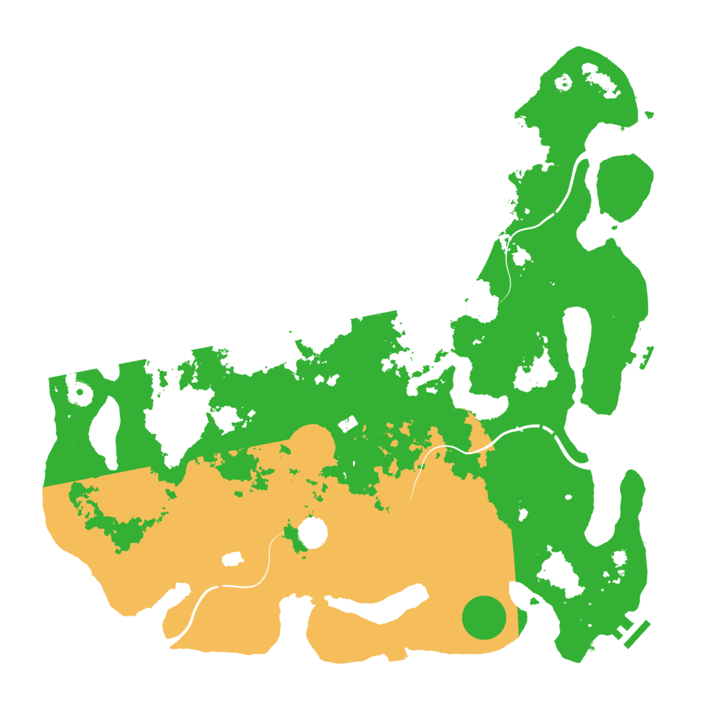 Biome Rust Map: Procedural Map, Size: 4250, Seed: 598266390