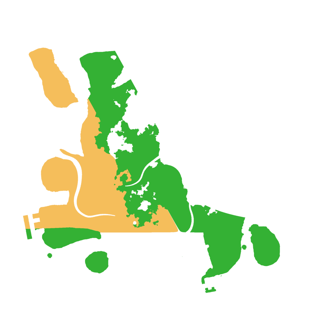 Biome Rust Map: Procedural Map, Size: 2600, Seed: 1215253225