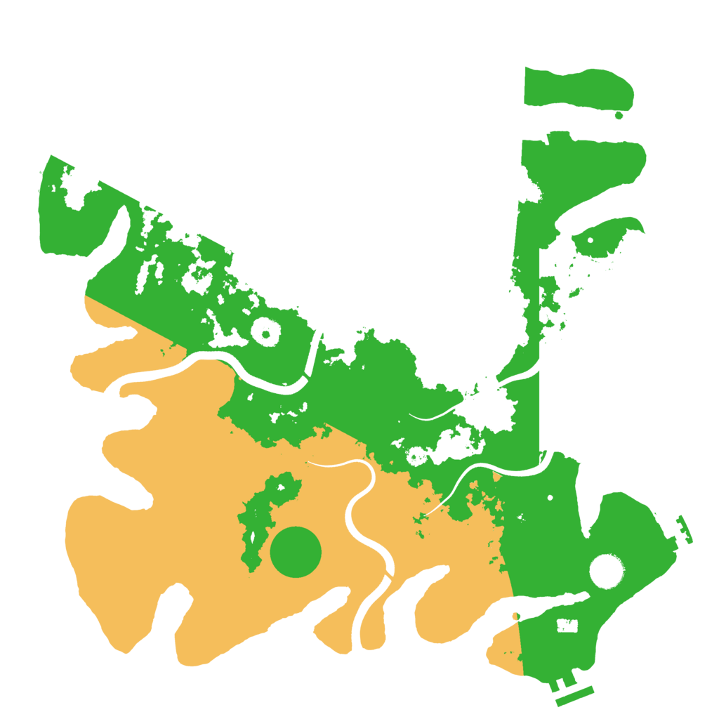 Biome Rust Map: Procedural Map, Size: 3700, Seed: 1389680333