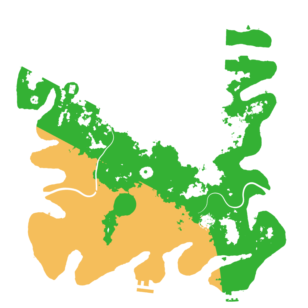 Biome Rust Map: Procedural Map, Size: 3700, Seed: 1389680333