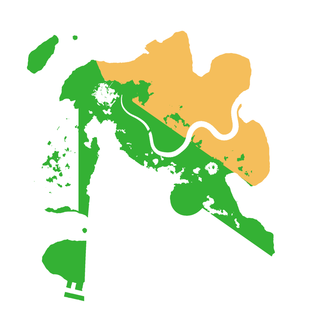 Biome Rust Map: Procedural Map, Size: 2600, Seed: 1588798357
