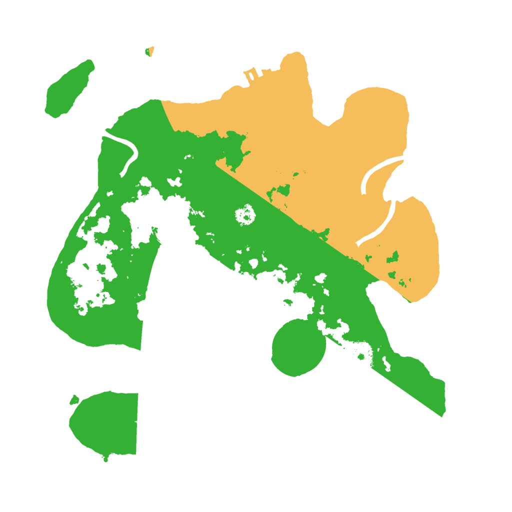 Biome Rust Map: Procedural Map, Size: 2600, Seed: 1588798357